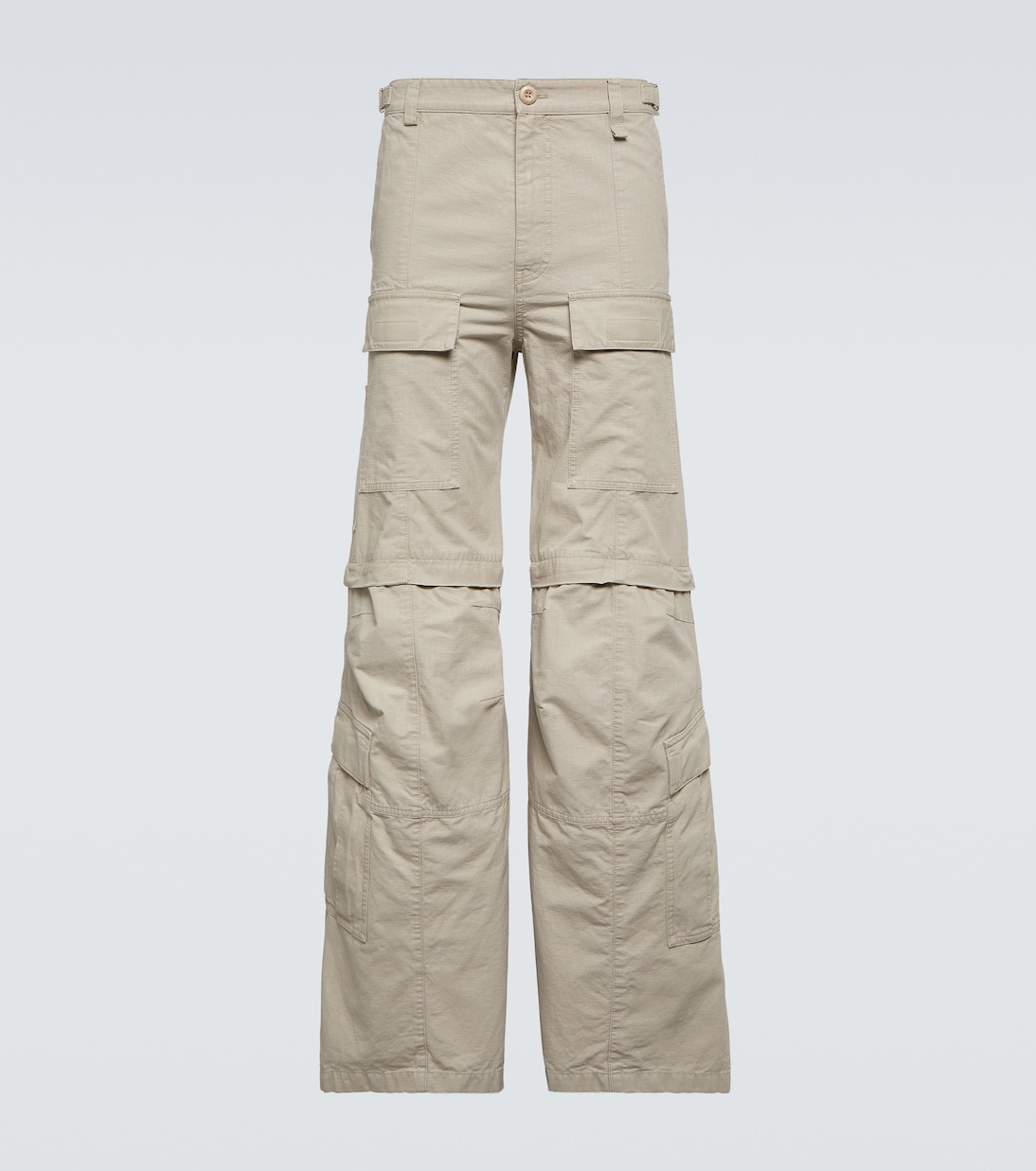 Pantaloni cargo a gamba larga in cotone | Balenciaga