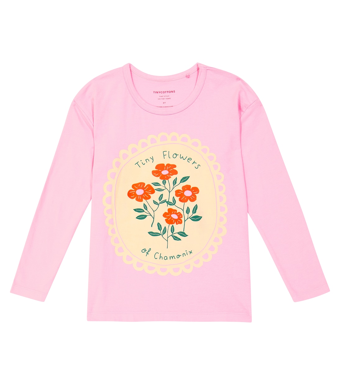 Camiseta Tiny Flowers de mezcla de algodón | Tinycottons