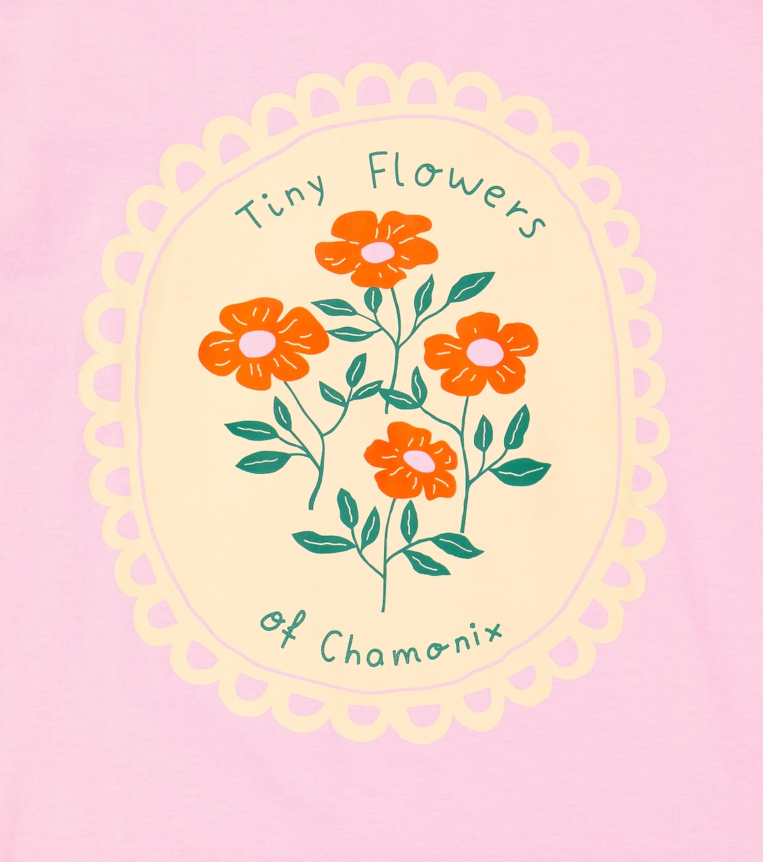 Camiseta Tiny Flowers de mezcla de algodón | Tinycottons