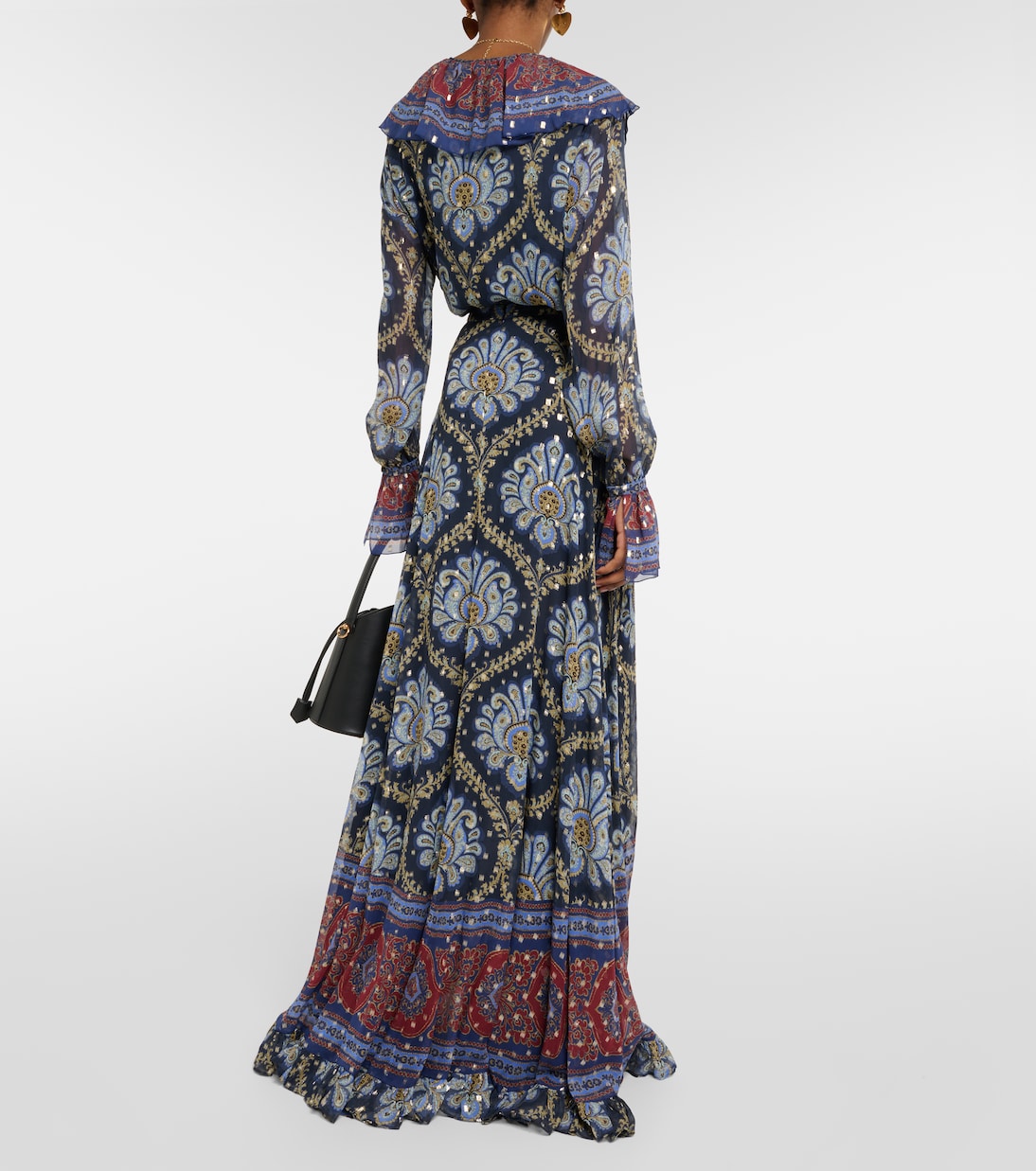 Paisley silk jacquard maxi skirt | Etro