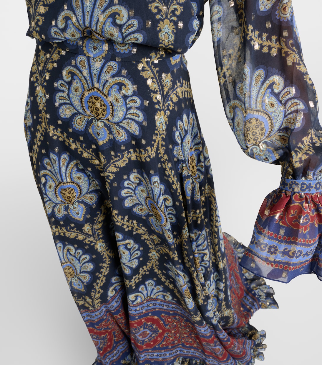 Paisley silk jacquard maxi skirt | Etro
