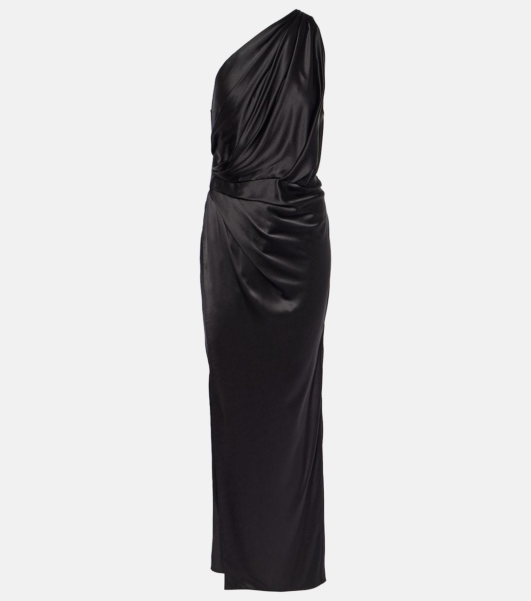 One-Shoulder-Maxikleid aus Seidensatin | The Sei