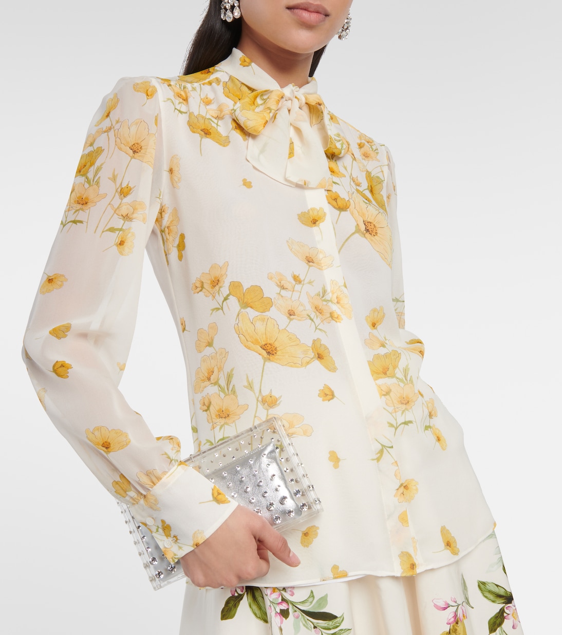 Bedruckte Bluse aus Seiden-Georgette | Giambattista Valli