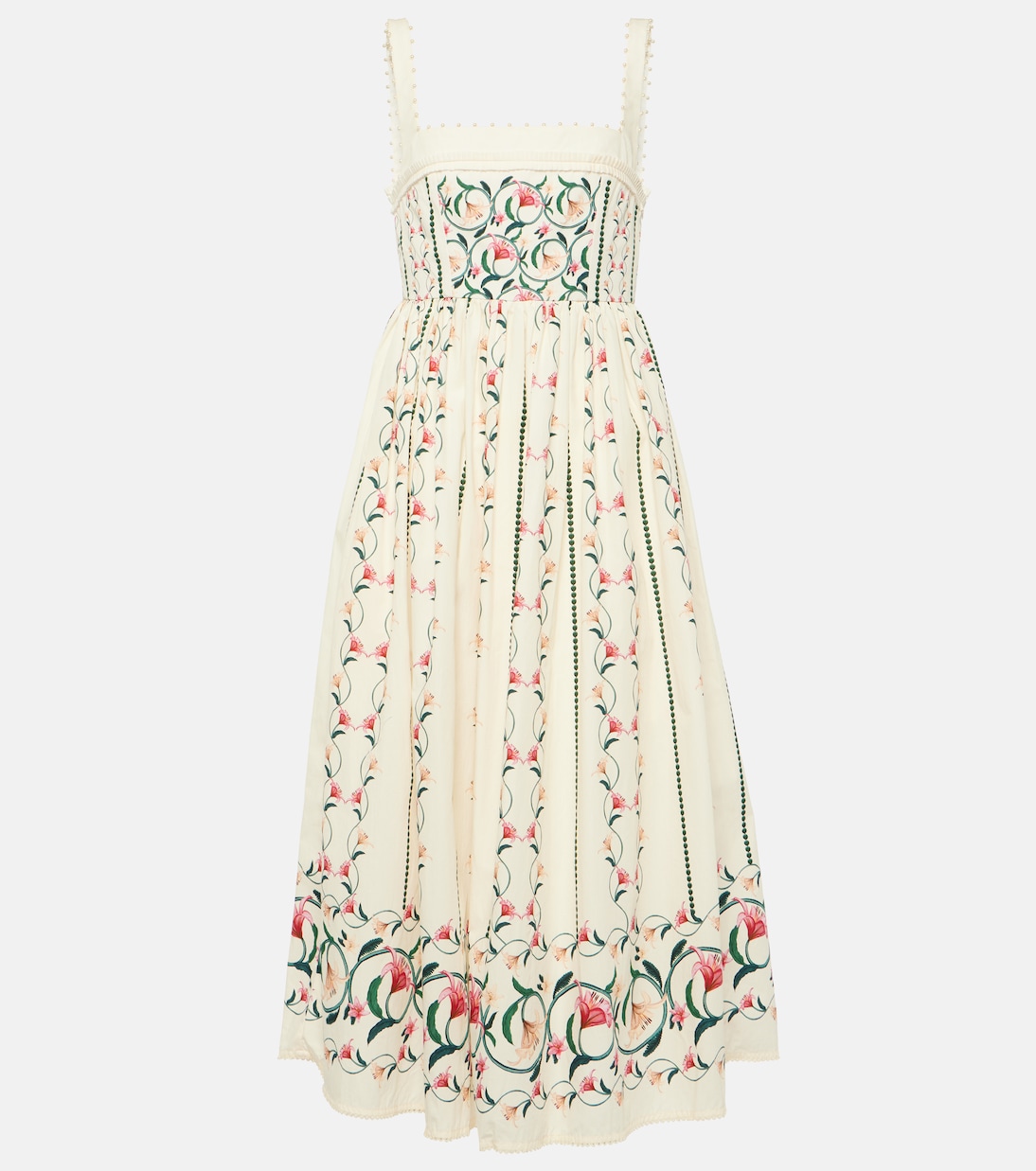 Barbara Rocio embroidered midi dress | Agua by Agua Bendita