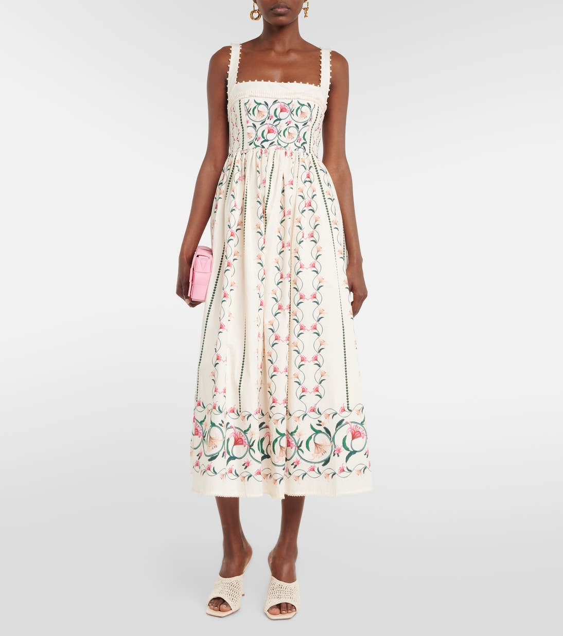 Barbara Rocio embroidered midi dress | Agua by Agua Bendita