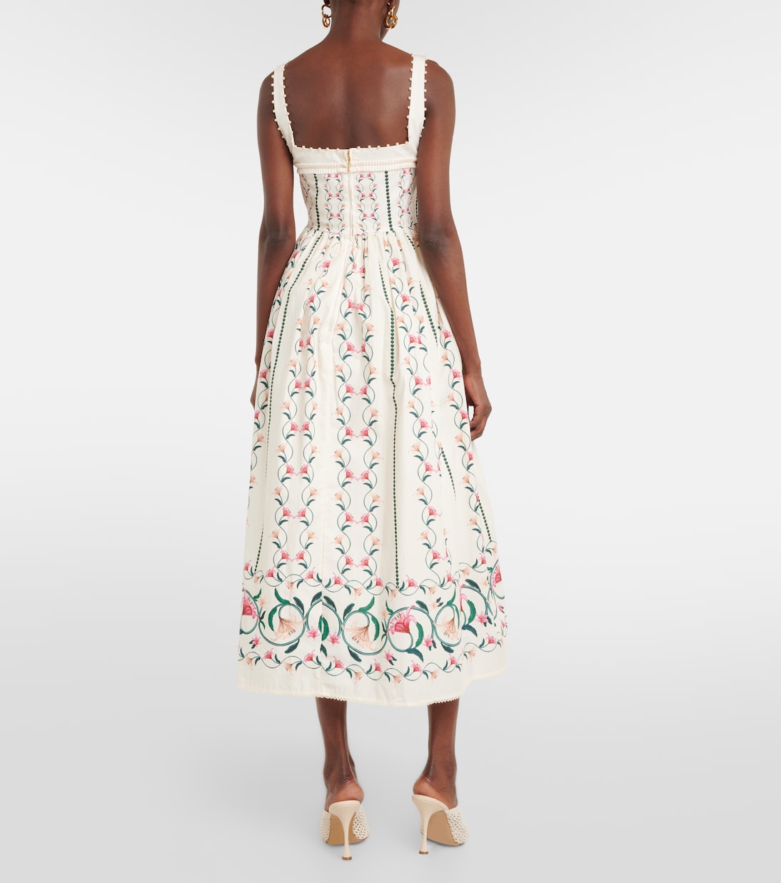 Barbara Rocio embroidered midi dress | Agua by Agua Bendita