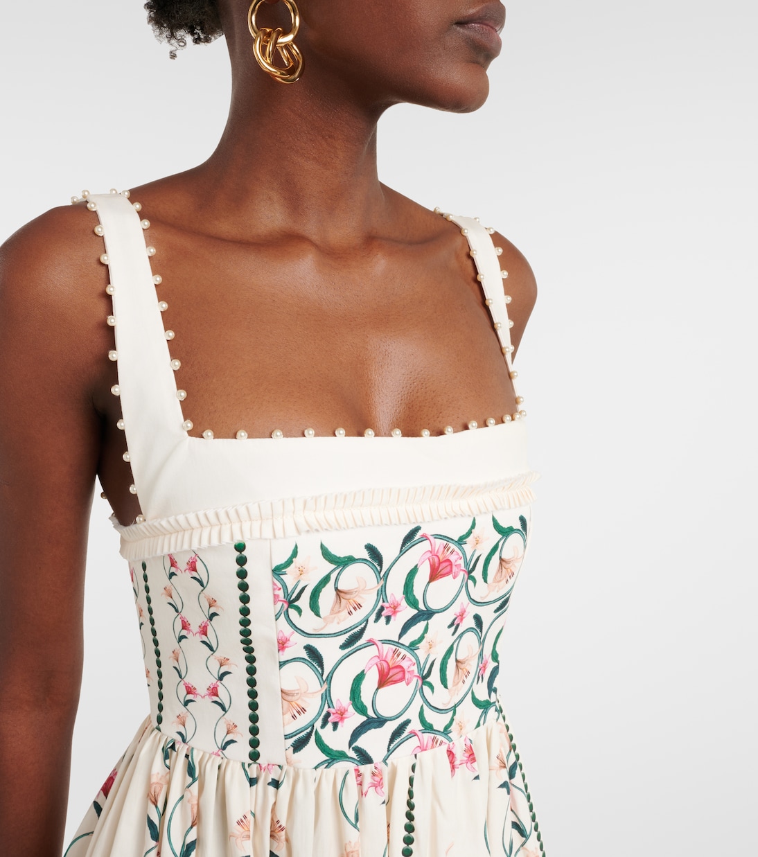 Barbara Rocio embroidered midi dress | Agua by Agua Bendita