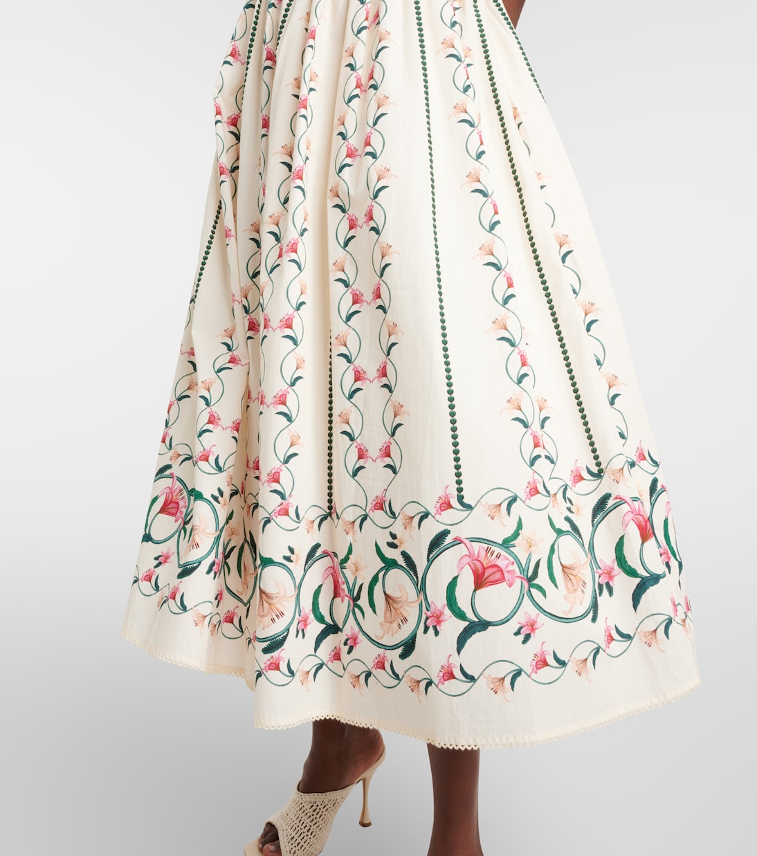 Barbara Rocio embroidered midi dress | Agua by Agua Bendita
