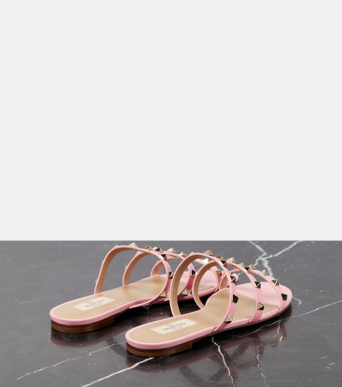 Sandalen Rockstud aus Leder | Valentino Garavani
