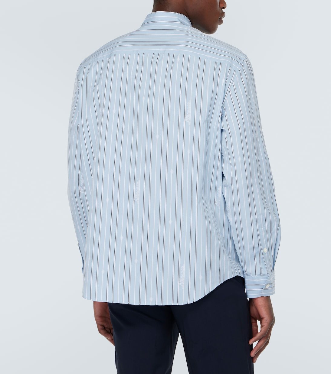 Camicia in popeline di cotone a righe | Versace