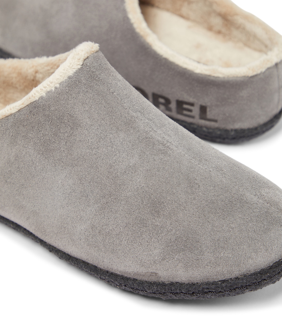 Youth Lanner Ridge II suede slippers in grey Sorel Kids Mytheresa