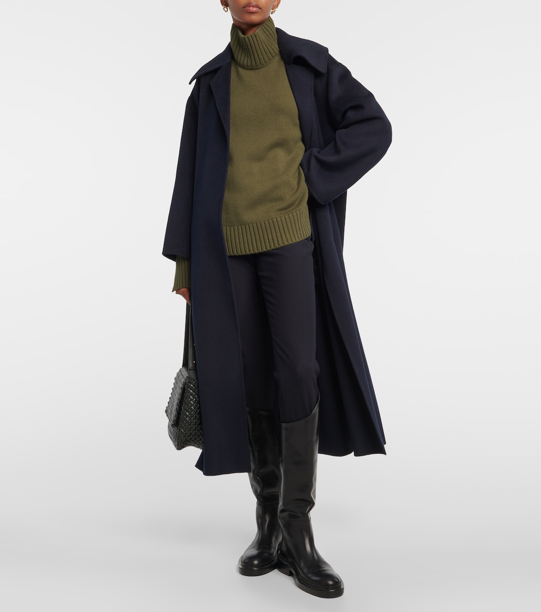 Pantalones Estrechos de Mezcla de Lana Loro Piana para Jóvenes Urbanos