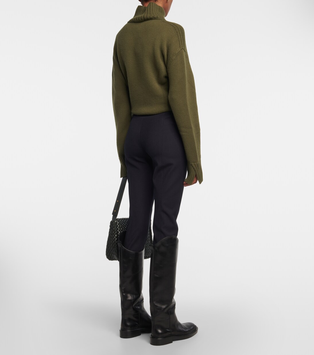 Pantalones Estrechos de Mezcla de Lana Loro Piana para Jóvenes Urbanos