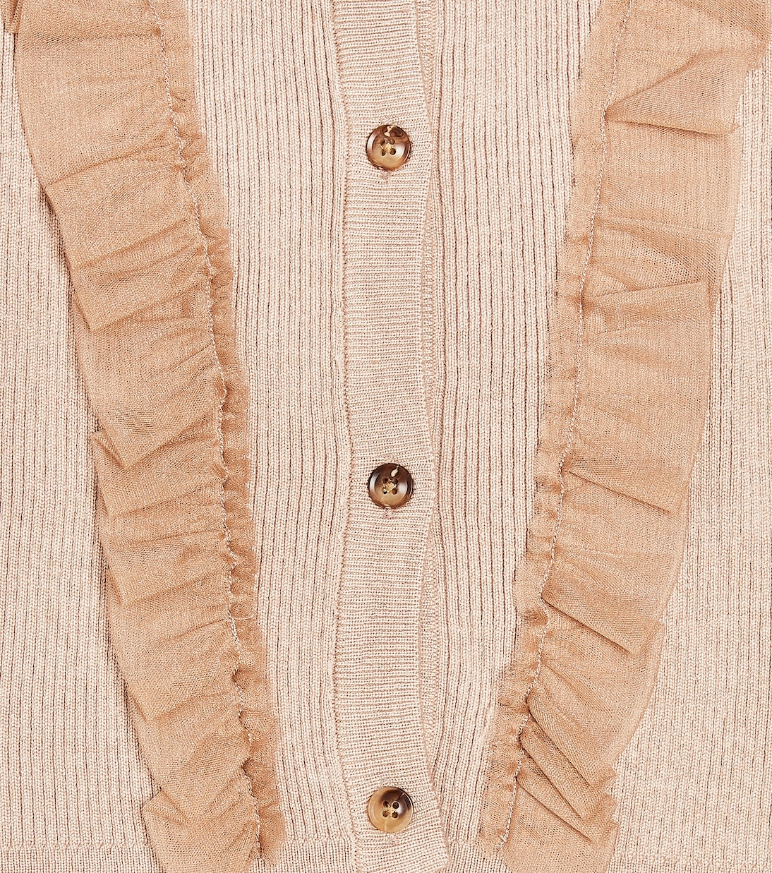 Cardigan Darine in misto lana con tulle | Donsje