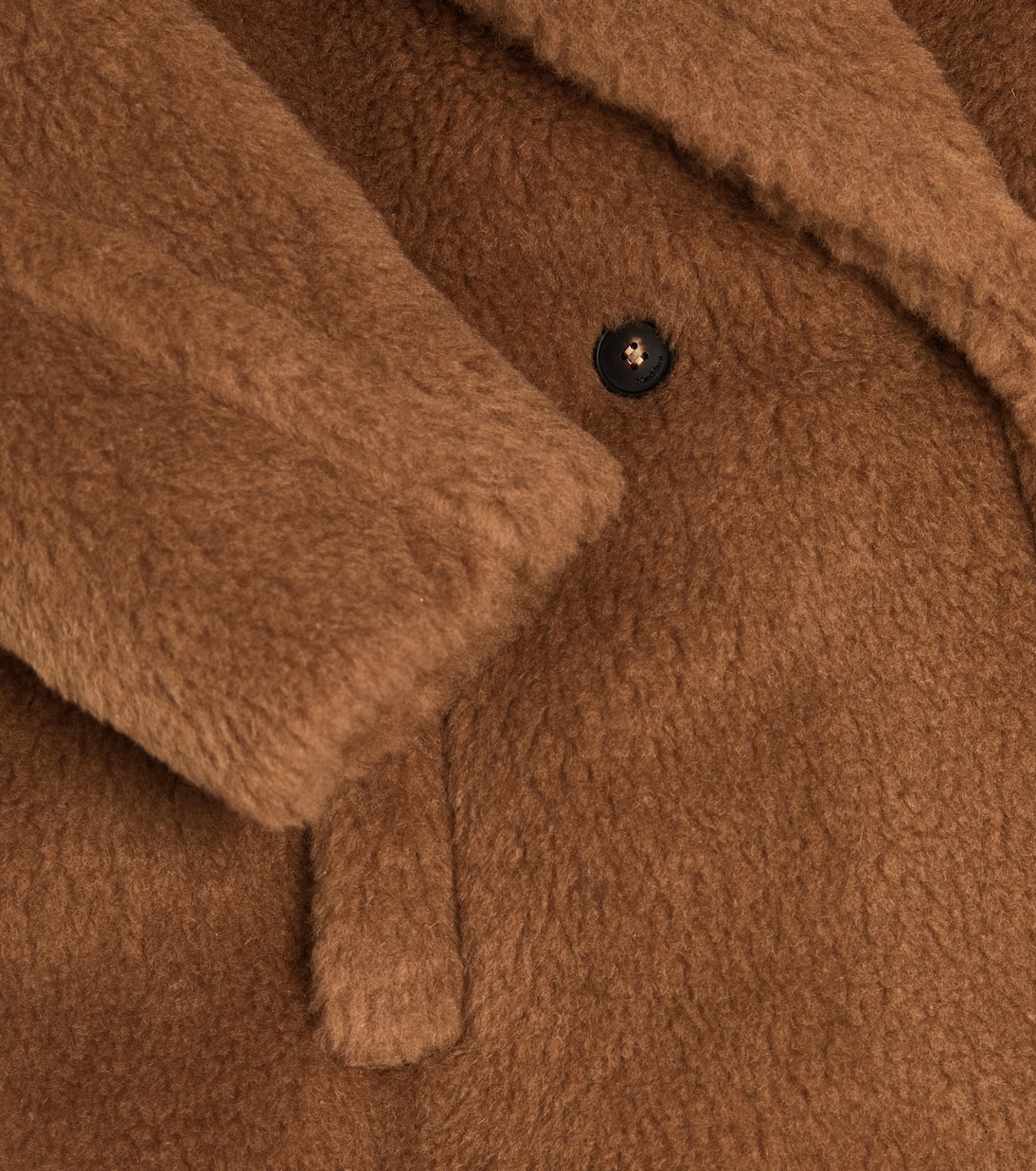 Cappotto Teddy Bear Icon in cammello e seta | Max Mara Kids