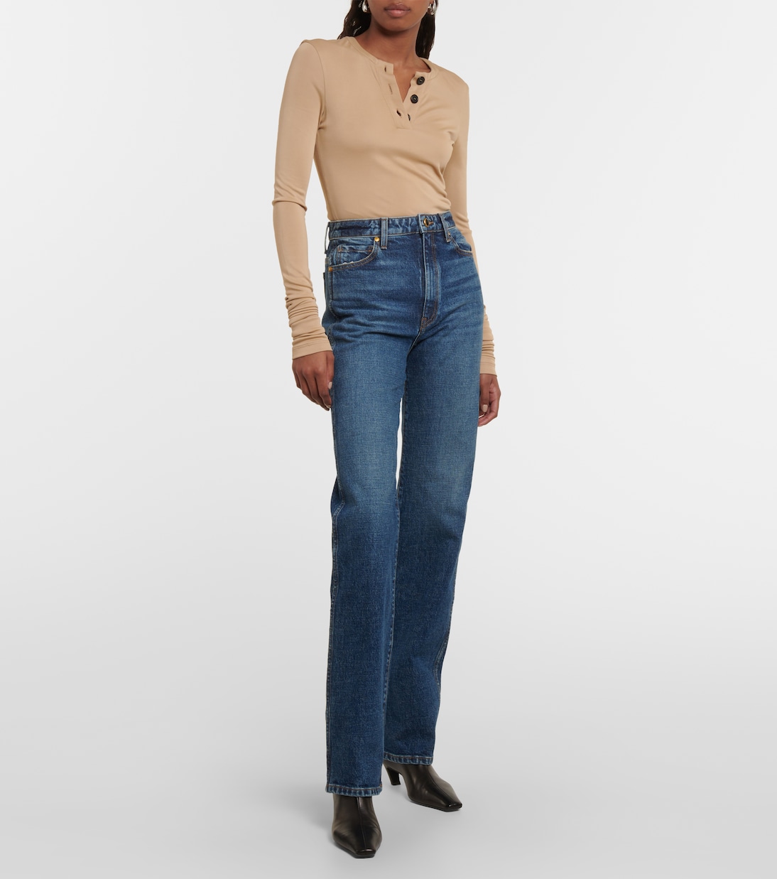 Jeans slim Danielle de tiro alto | Khaite