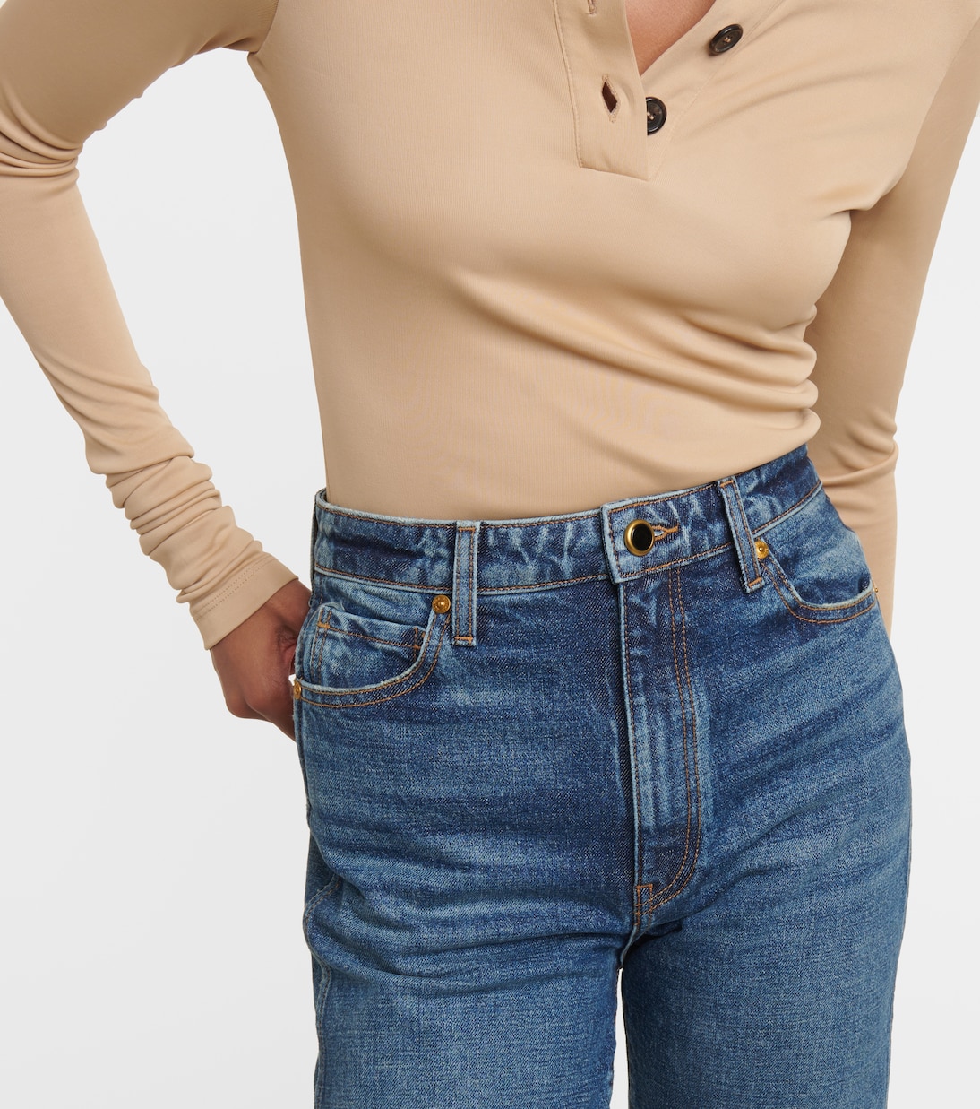 Jeans slim Danielle de tiro alto | Khaite