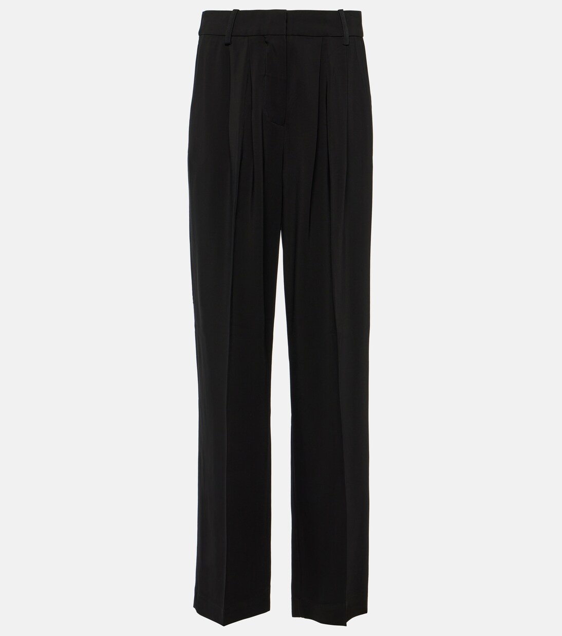 Pleated high-rise wide-leg pants | CO