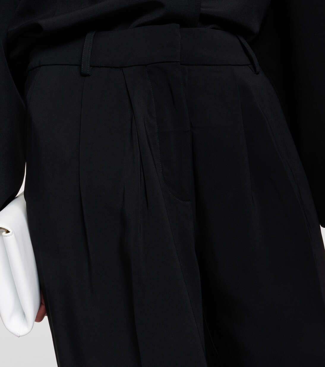 Pleated high-rise wide-leg pants | CO