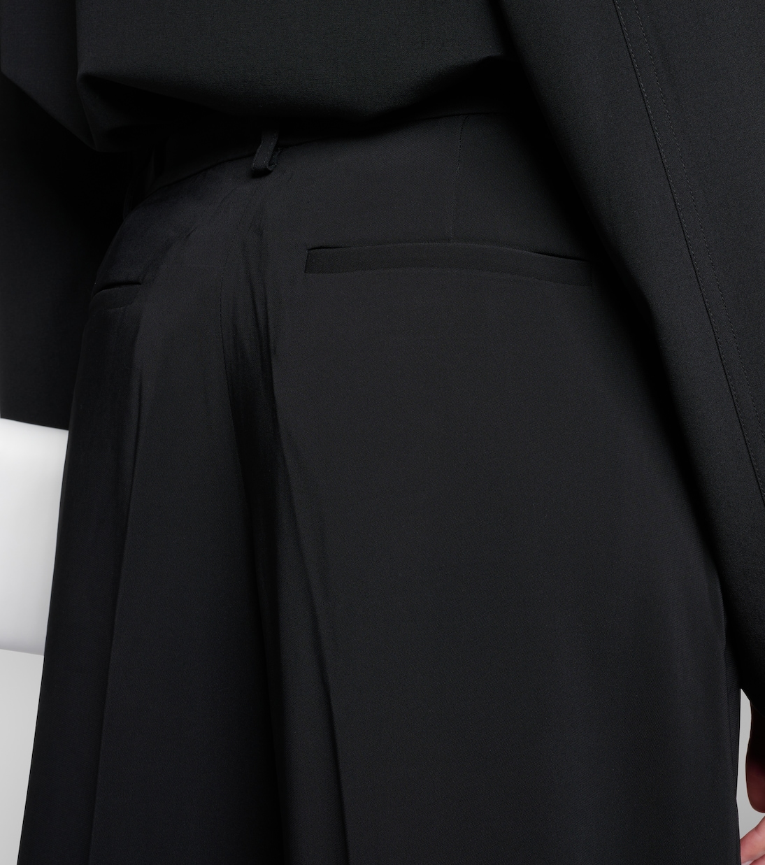 Pleated high-rise wide-leg pants | CO