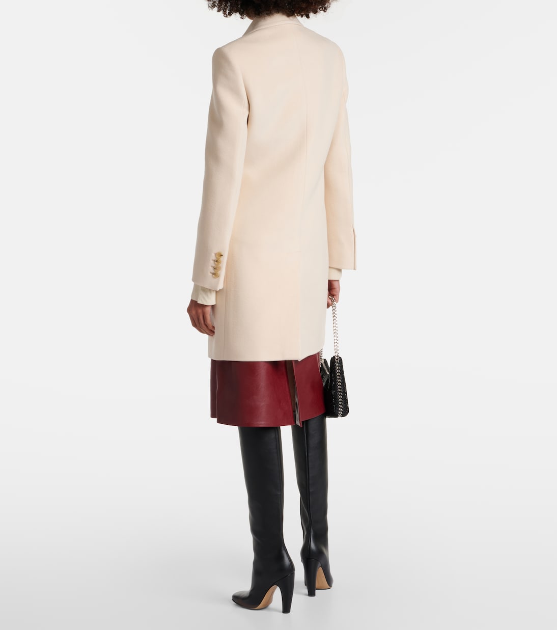 Abrigo de lana de botonadura simple | Stella McCartney