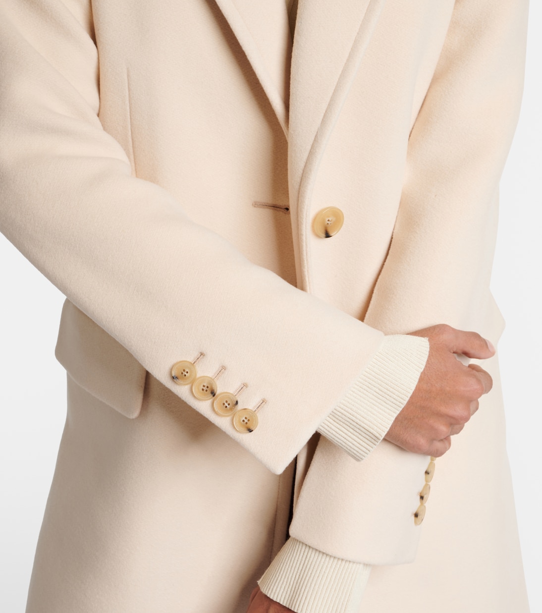 Abrigo de lana de botonadura simple | Stella McCartney