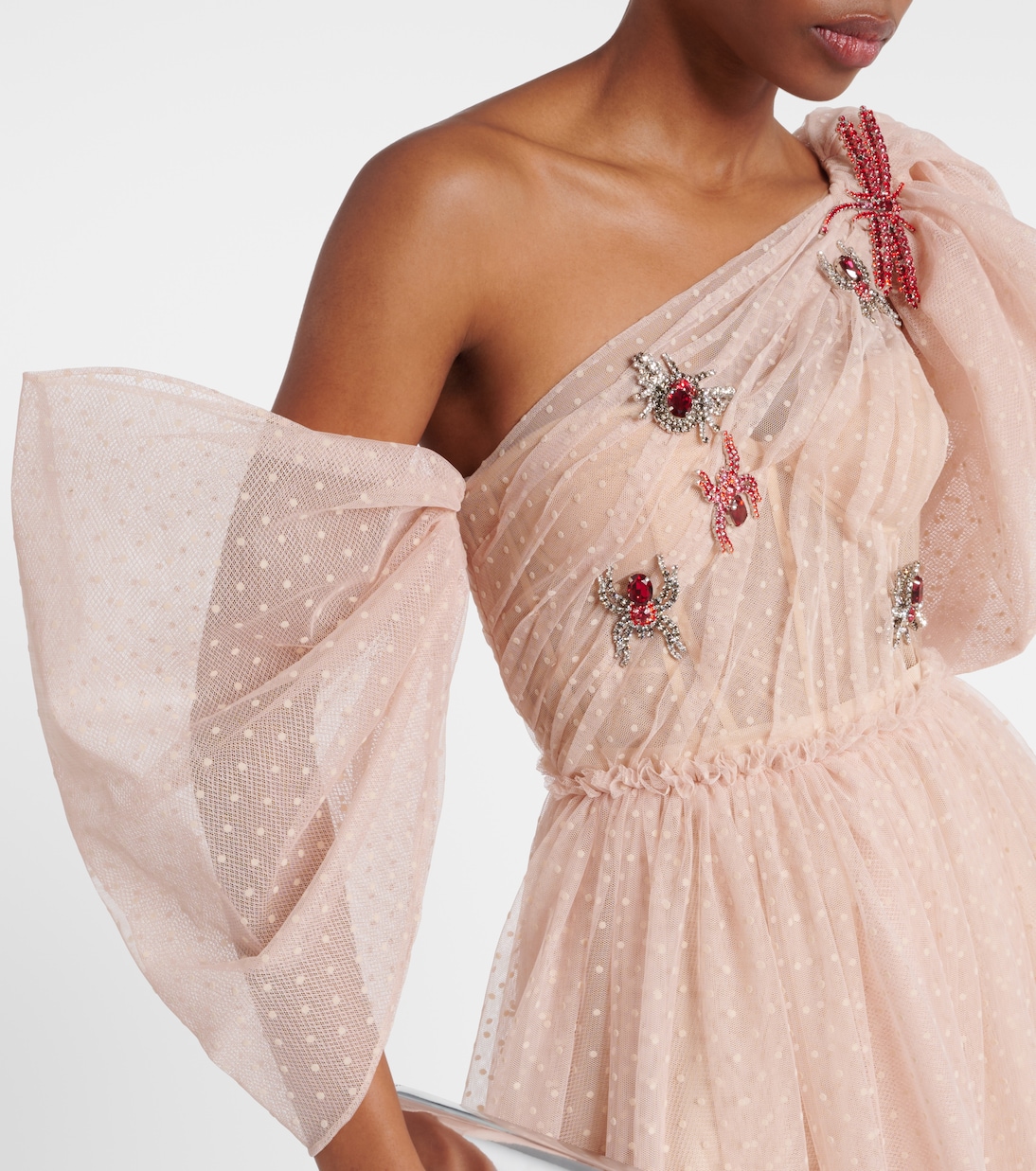 Embellished tulle maxi dress | Erdem