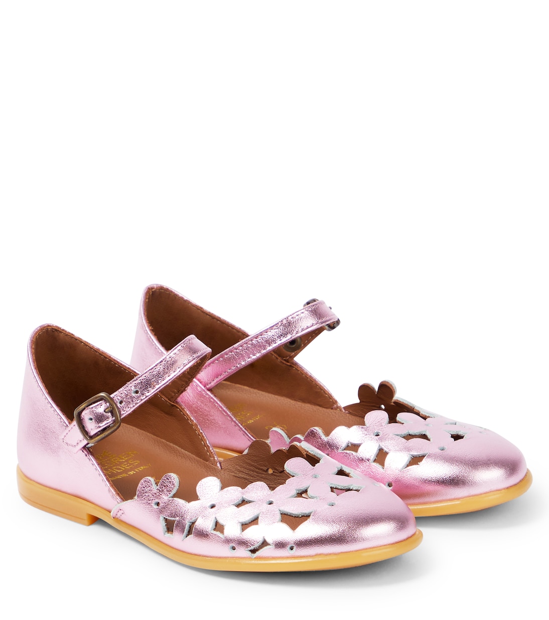 Floral metallic leather sandals | PèPè