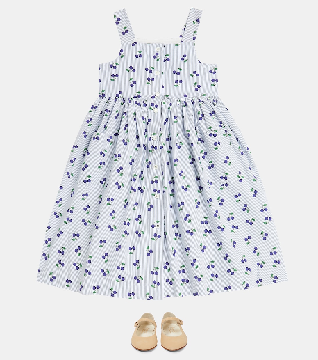 Laly printed cotton dress | Bonpoint
