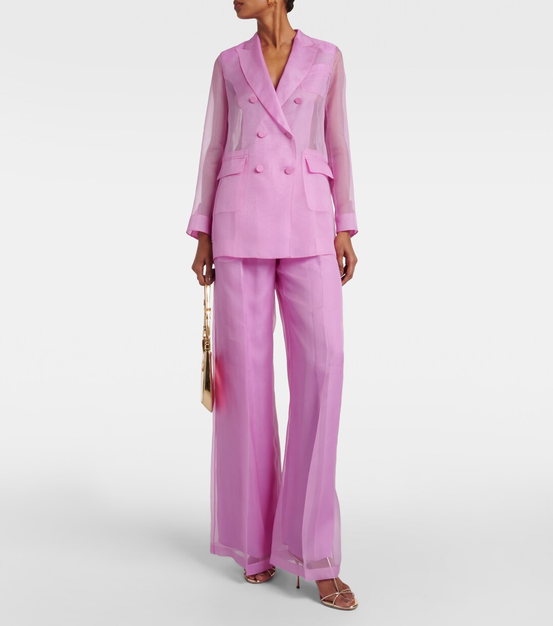 Calibri silk organza wide-leg pants | Max Mara
