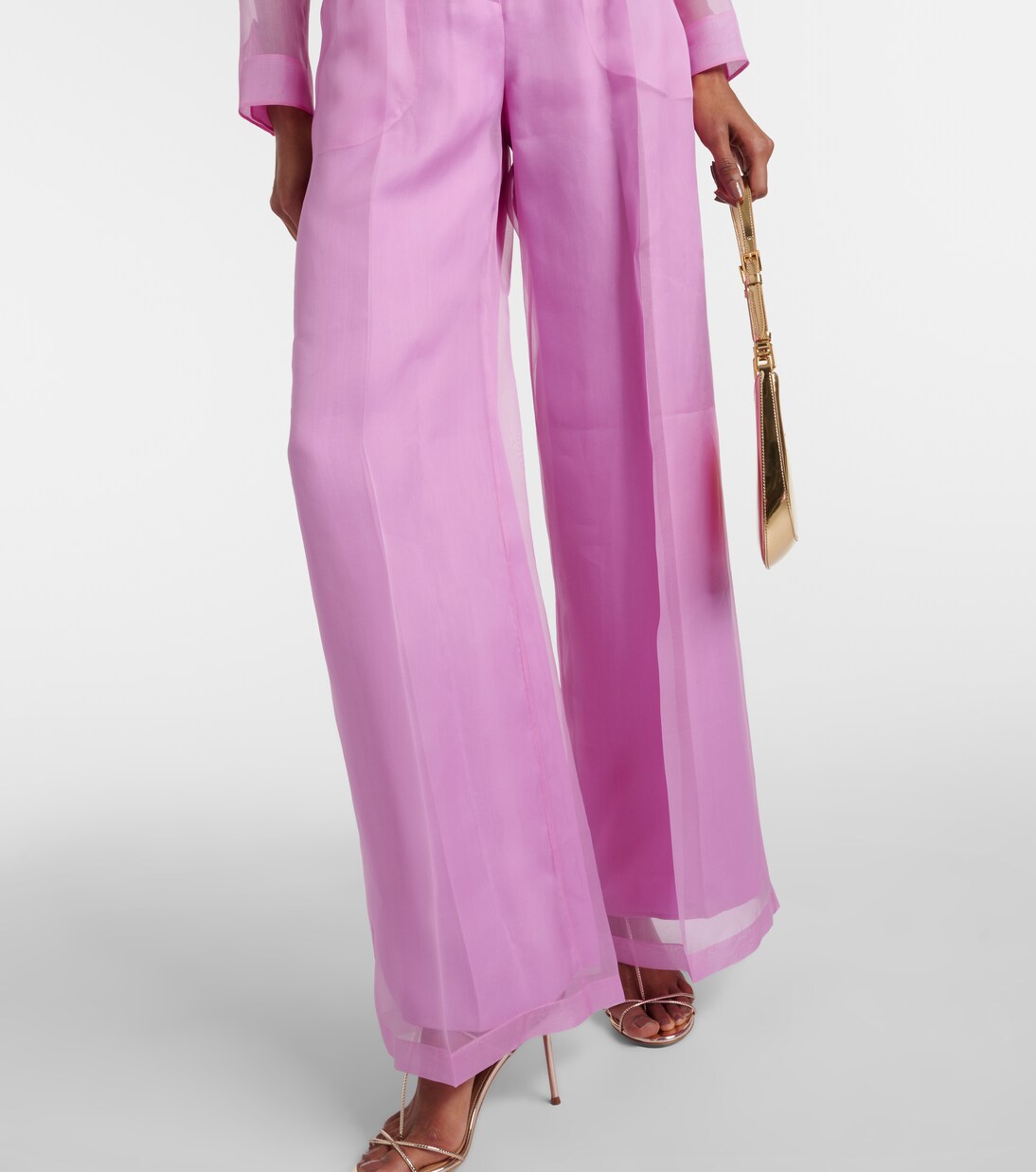 Calibri silk organza wide-leg pants | Max Mara