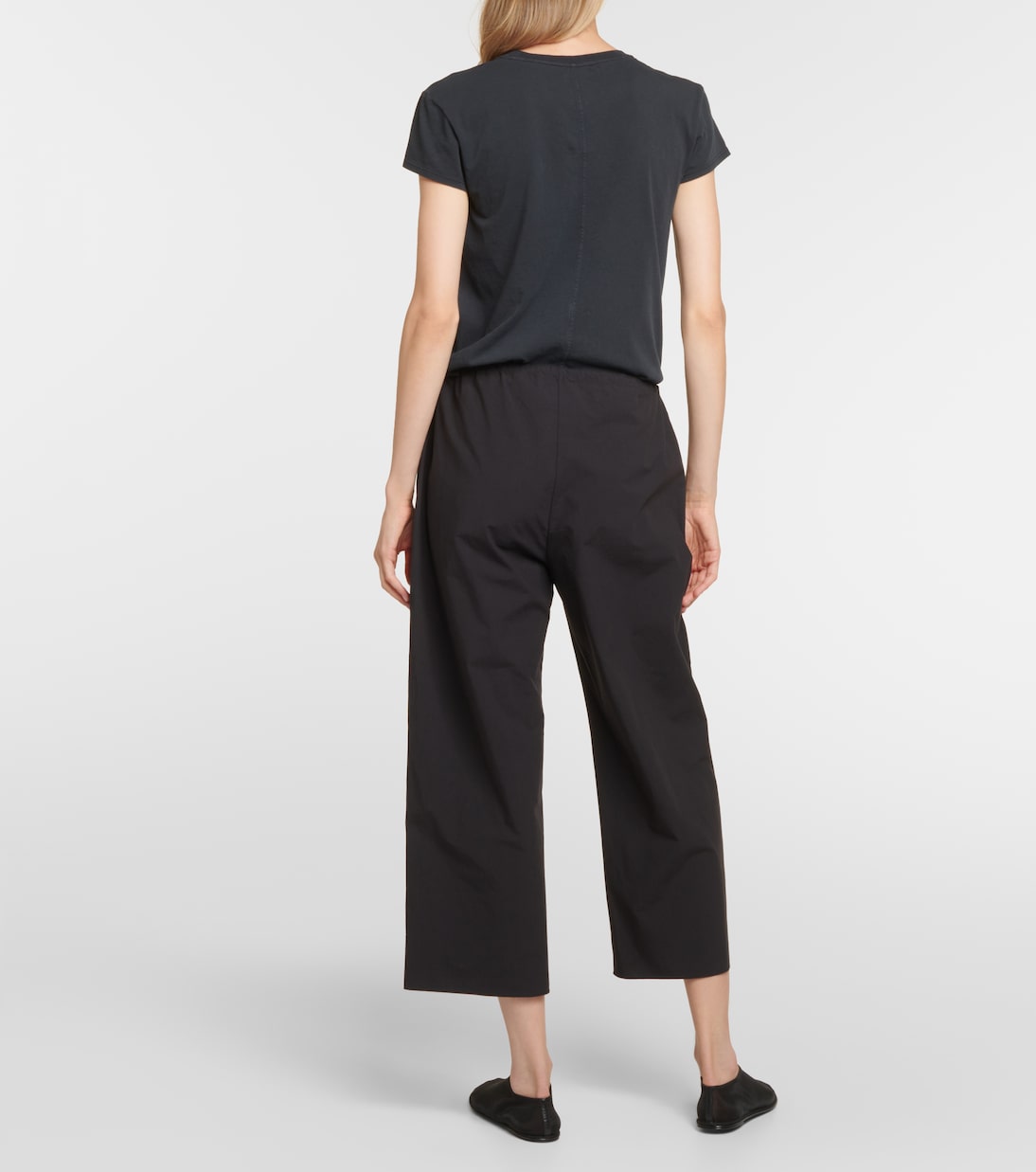 Weite Cropped-Hose Jubin aus Popeline | The Row