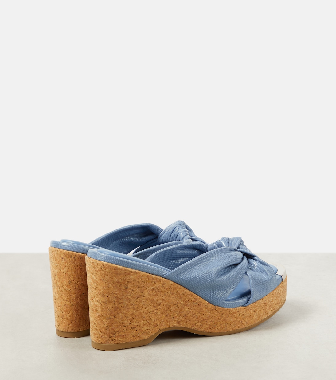Avenue croc-effect leather wedges | Jimmy Choo
