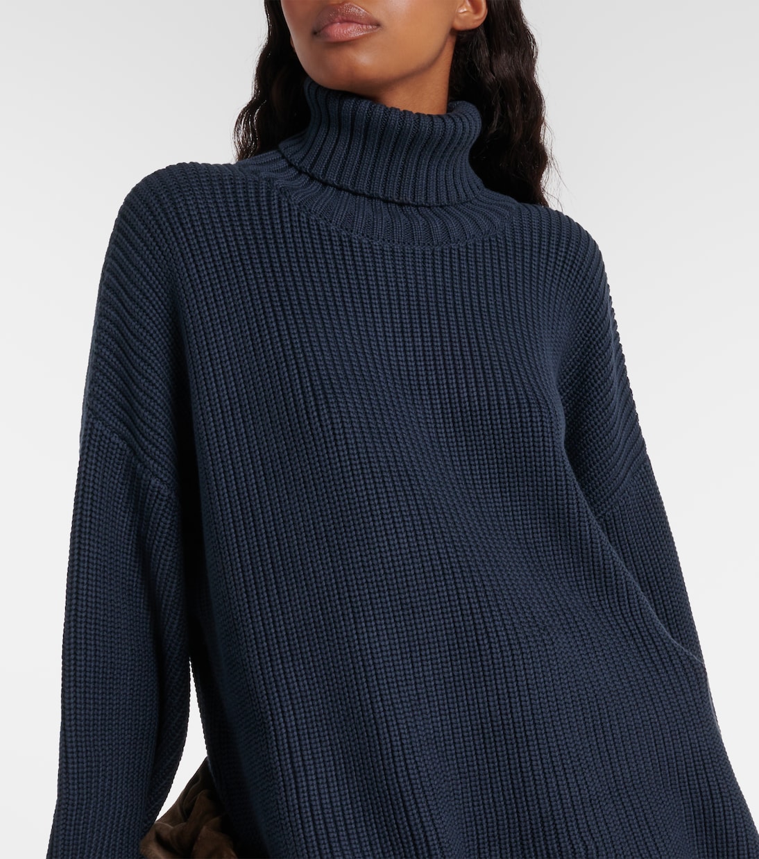 Jersey de cuello alto de algodón | Brunello Cucinelli