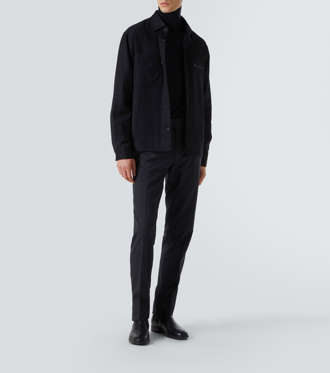 Hemdjacke aus Wolle | Zegna