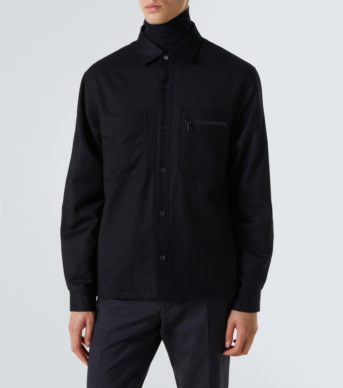 Hemdjacke aus Wolle | Zegna