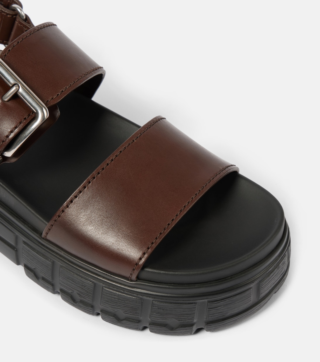 Sandali 50 in pelle con platform | Miu Miu