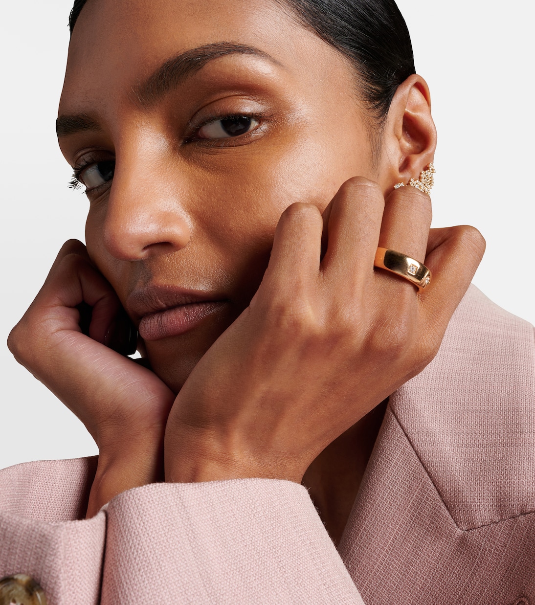 Bague Iconica en or rose 18 ct et diamants | Pomellato
