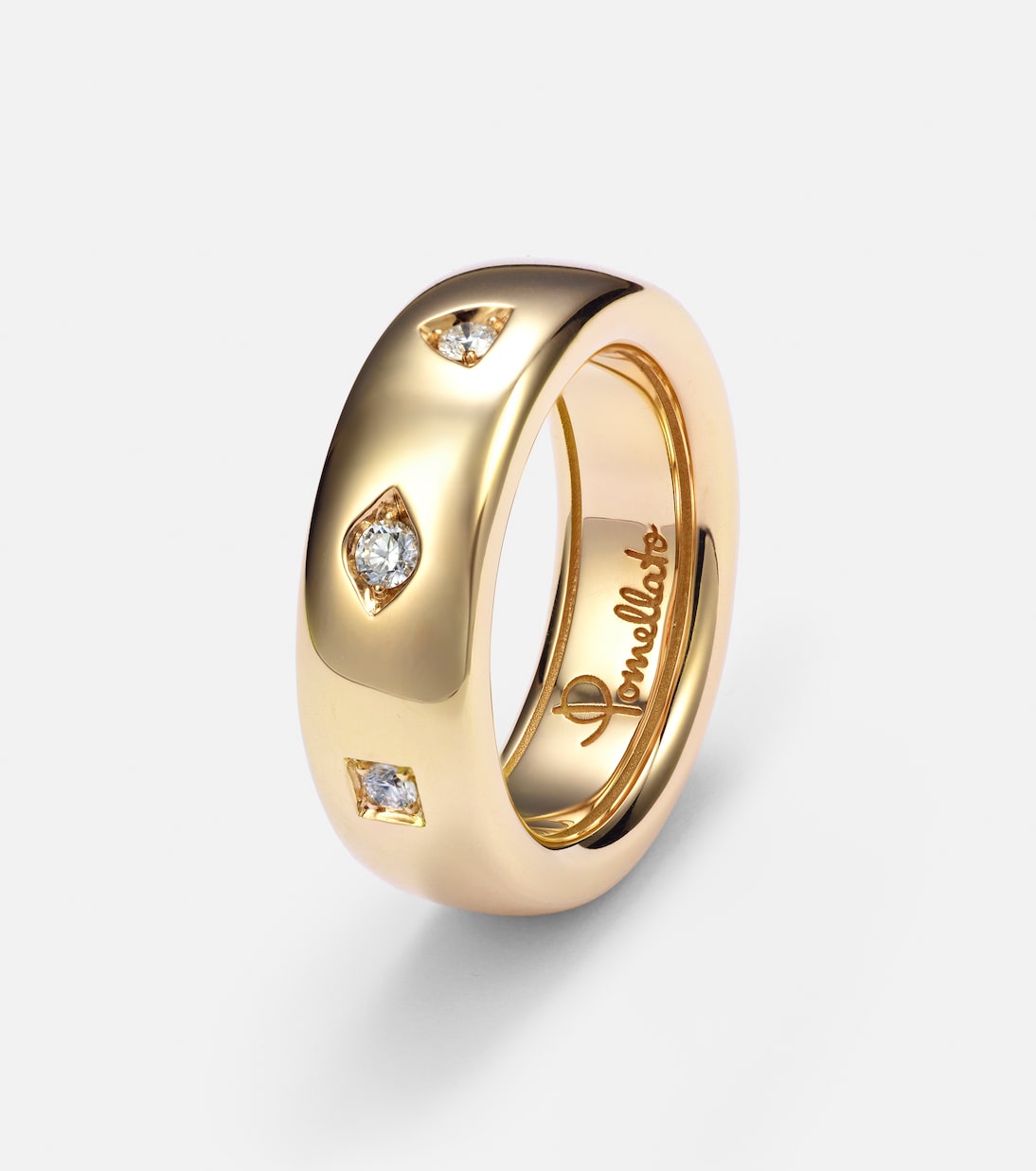 Bague Iconica en or rose 18 ct et diamants | Pomellato