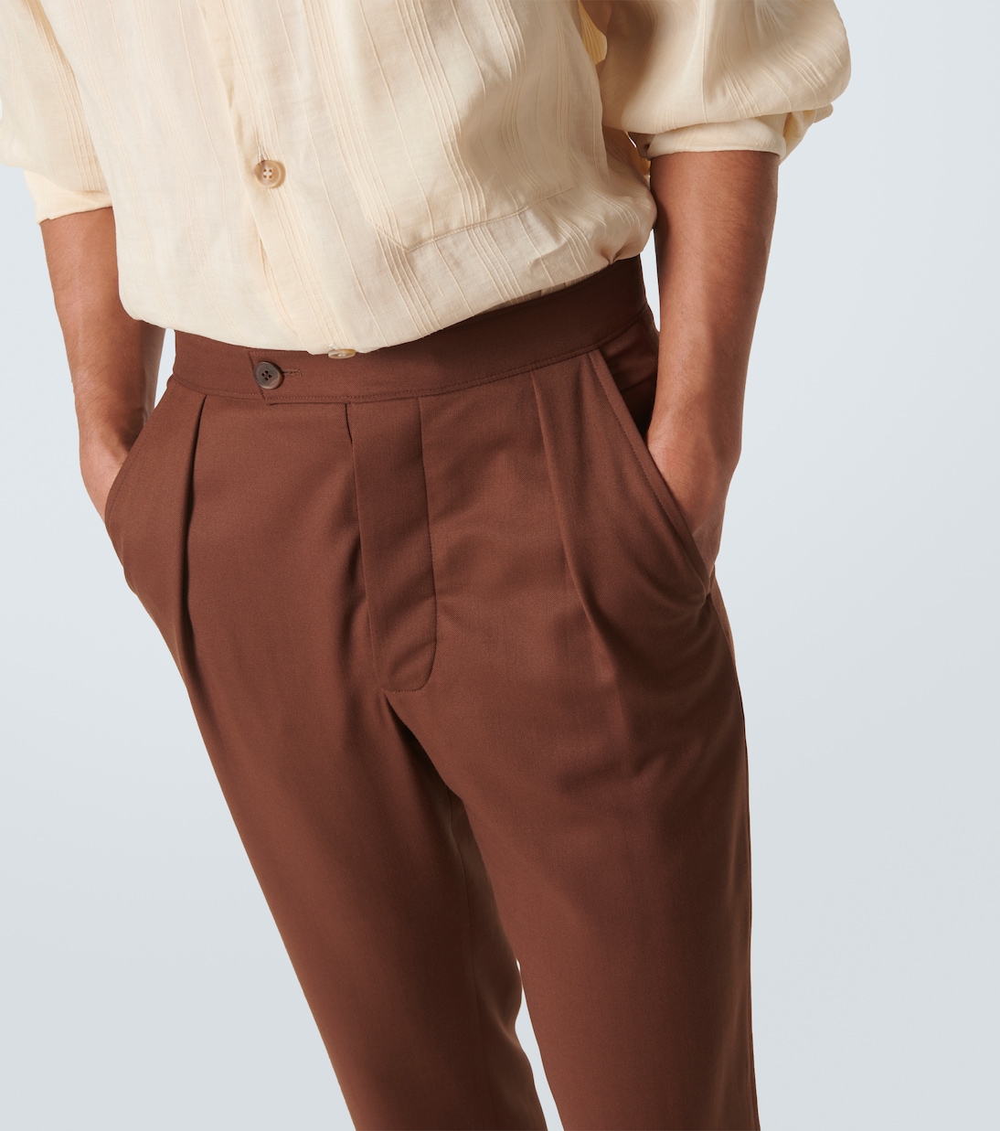 Pantalones rectos de lana | King & Tuckfield