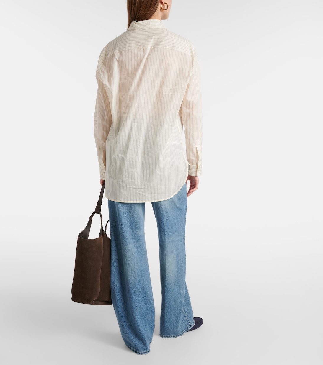Camicia in cotone e seta a righe | Tod's