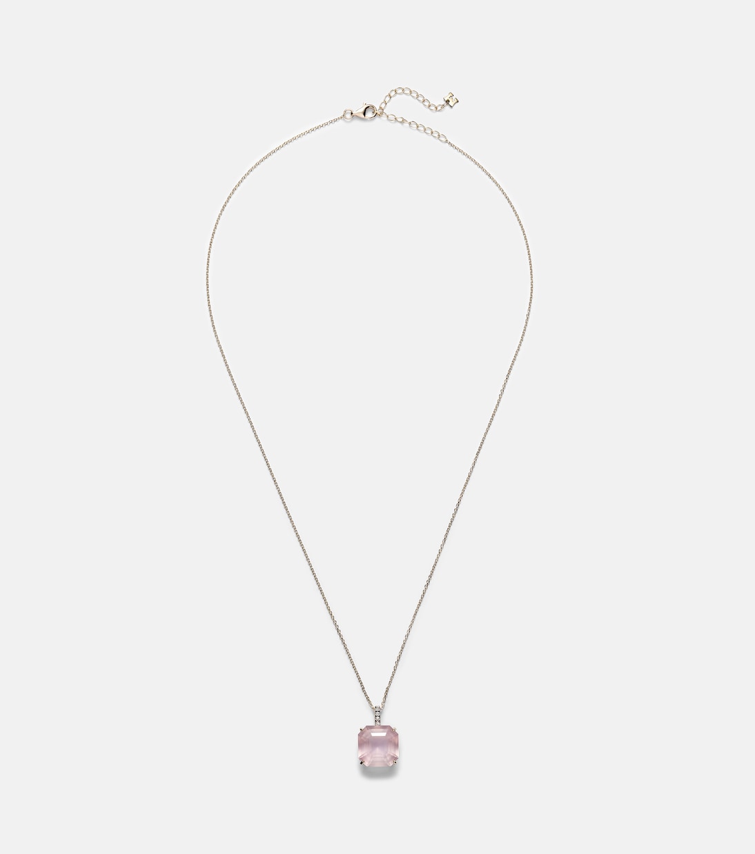 14kt gold necklace with topaz and diamonds | Mateo