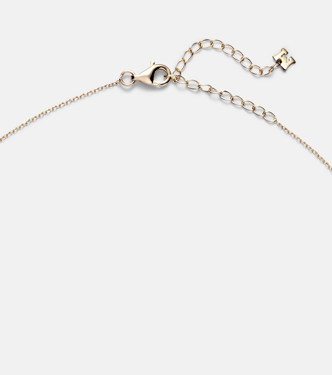 14kt gold necklace with topaz and diamonds | Mateo
