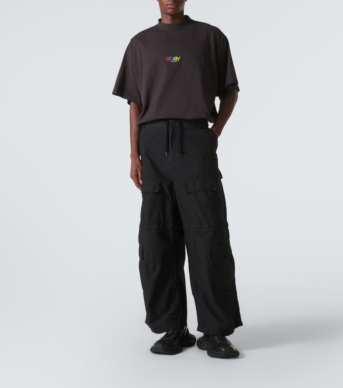 T-shirt oversize imprimé en coton | Balenciaga