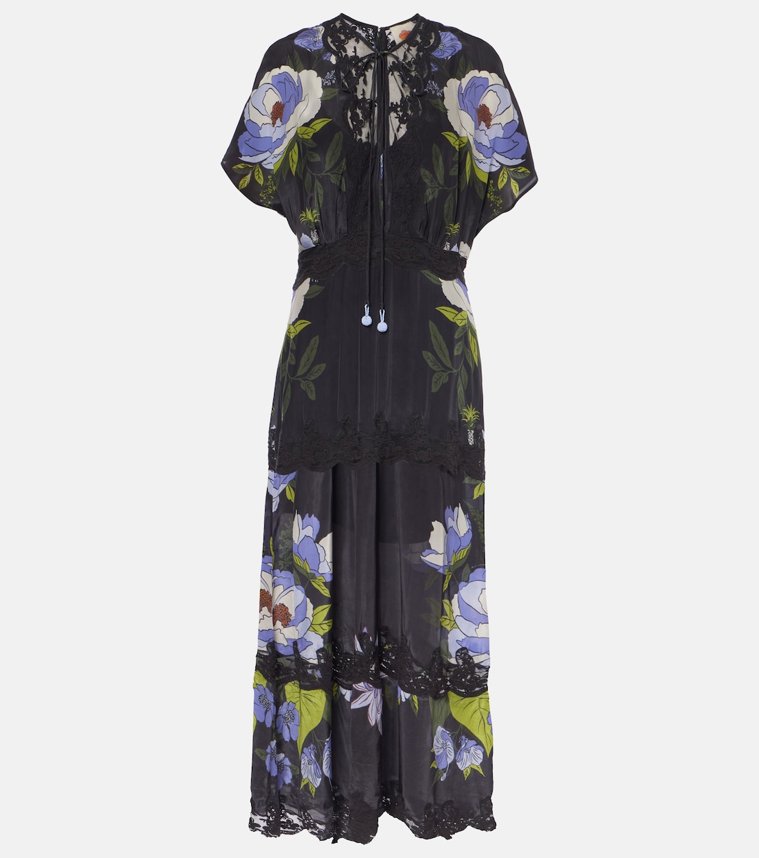 Bedrucktes Maxikleid Soft Garden | Farm Rio