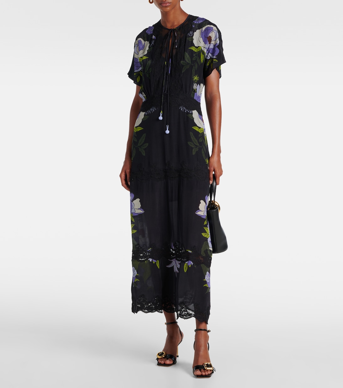 Bedrucktes Maxikleid Soft Garden | Farm Rio