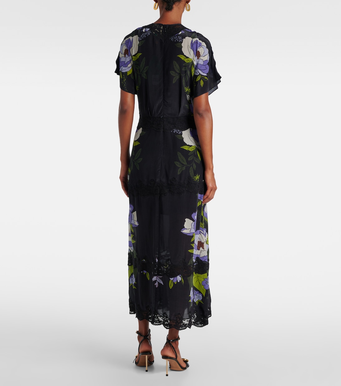 Bedrucktes Maxikleid Soft Garden | Farm Rio