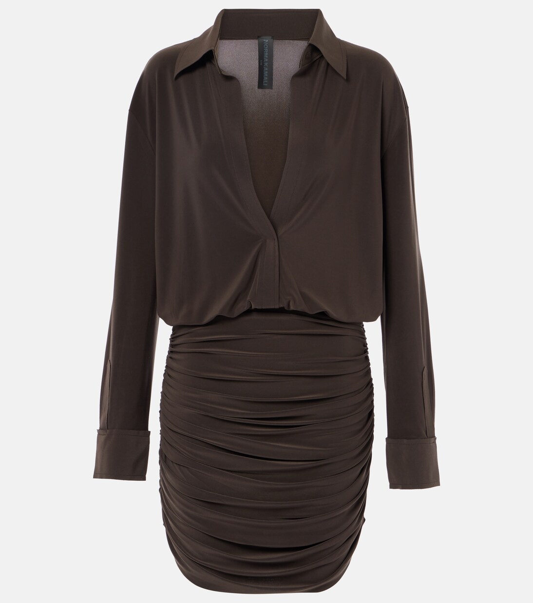 Shirred minidress | Norma Kamali
