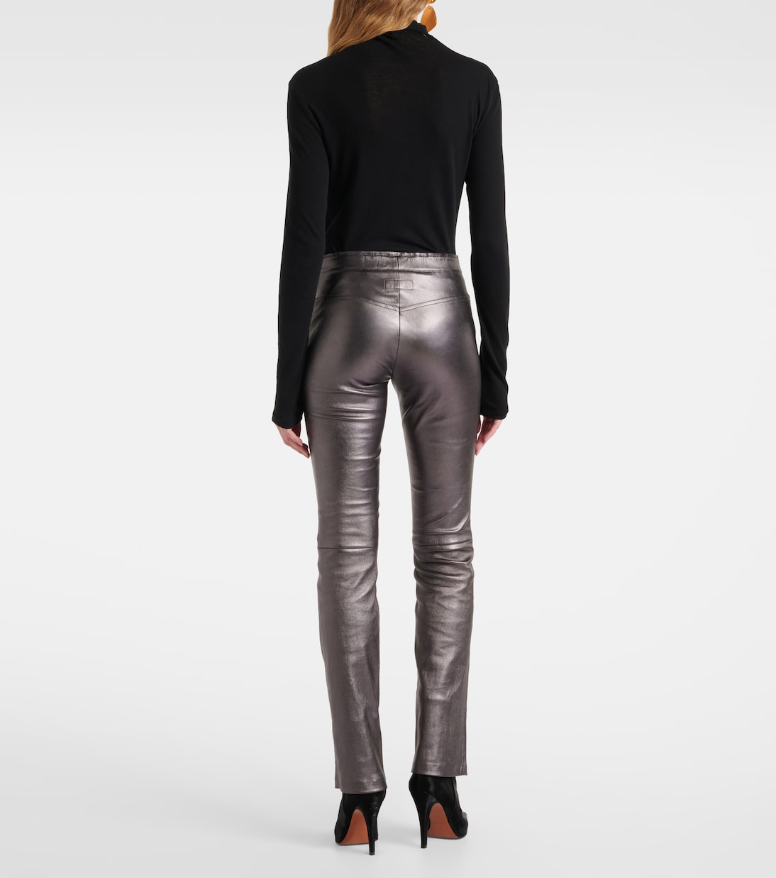 Pantalones flared JP Long de piel | Stouls