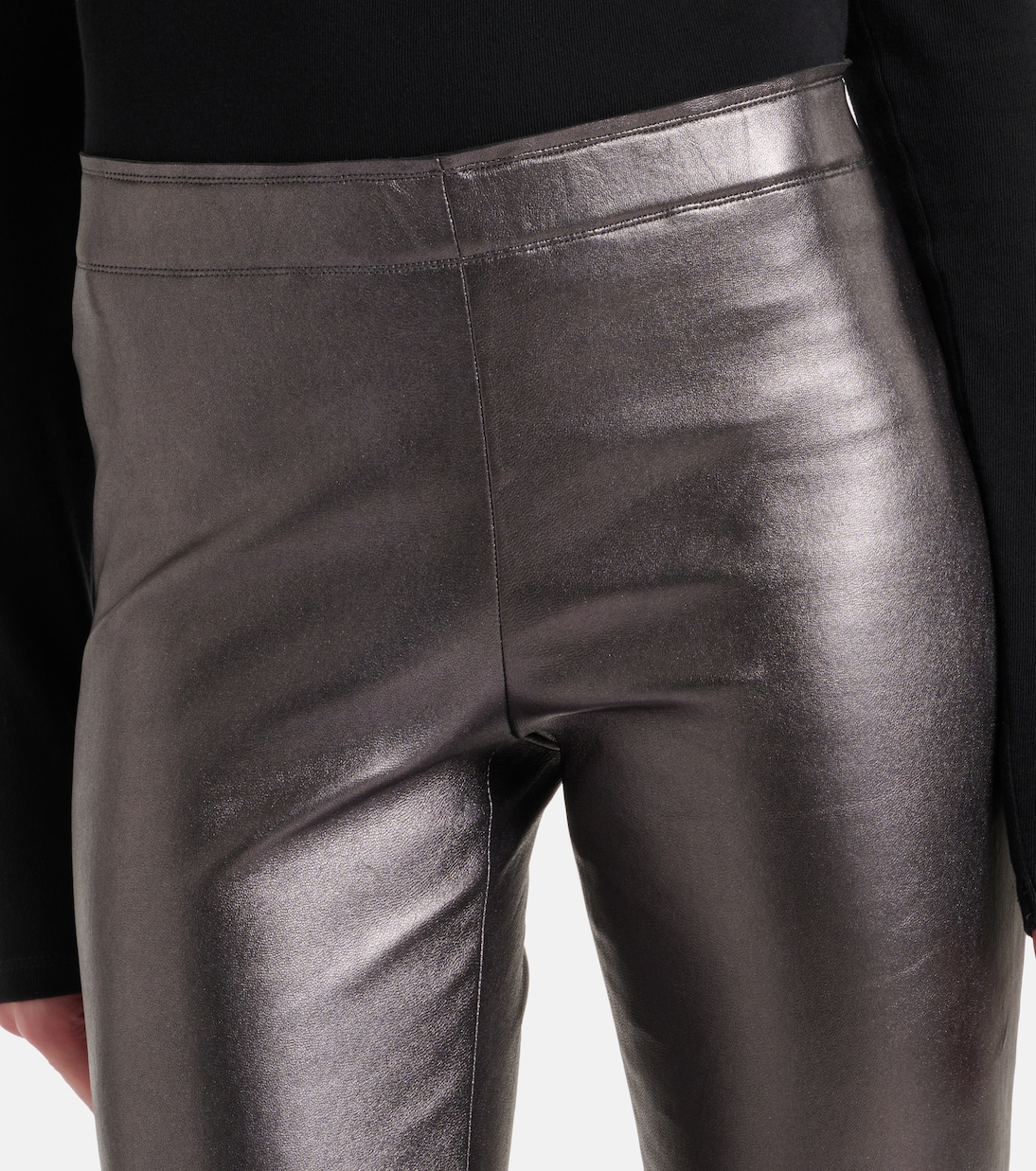 Pantalones flared JP Long de piel | Stouls